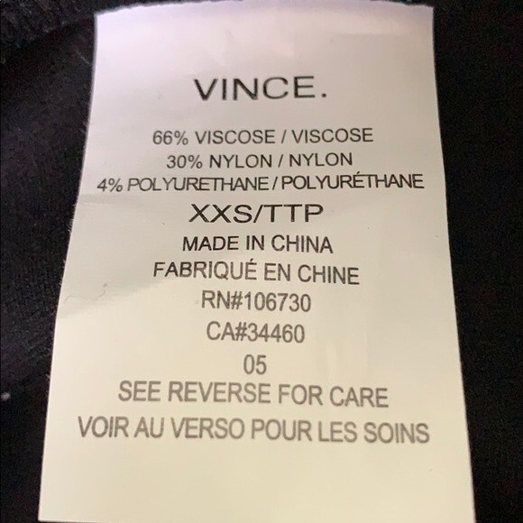 VINCE Ponte Stitch Seam Legging Pull On Scrunch Ankle Black Skinny - Picture 11 of 16